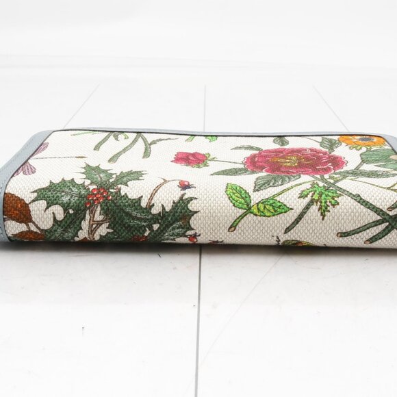 Gucci Flora Print Canvas Continental Wallet - Picture 4 of 8